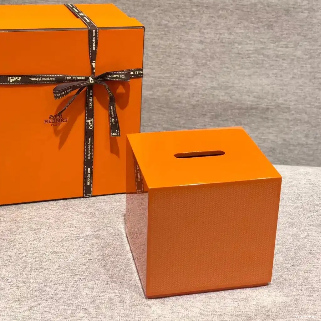 SQUARE HERMES KBOX TISSUE BOX 0516
